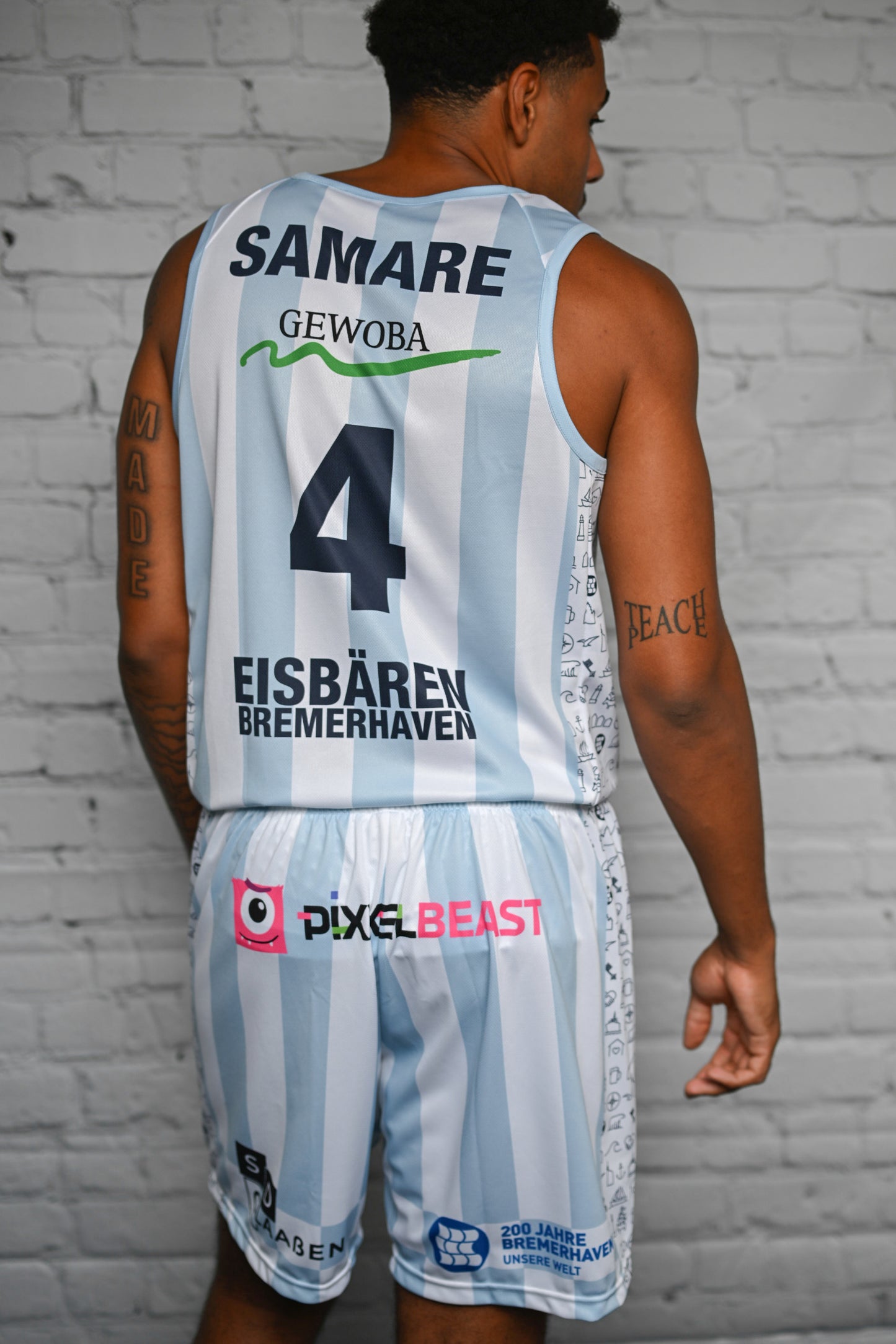 Basketball Trikot & Hosen Set Heim
