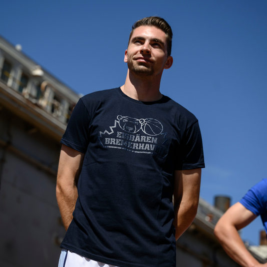 T-Shirt "Logo", Ton in Ton